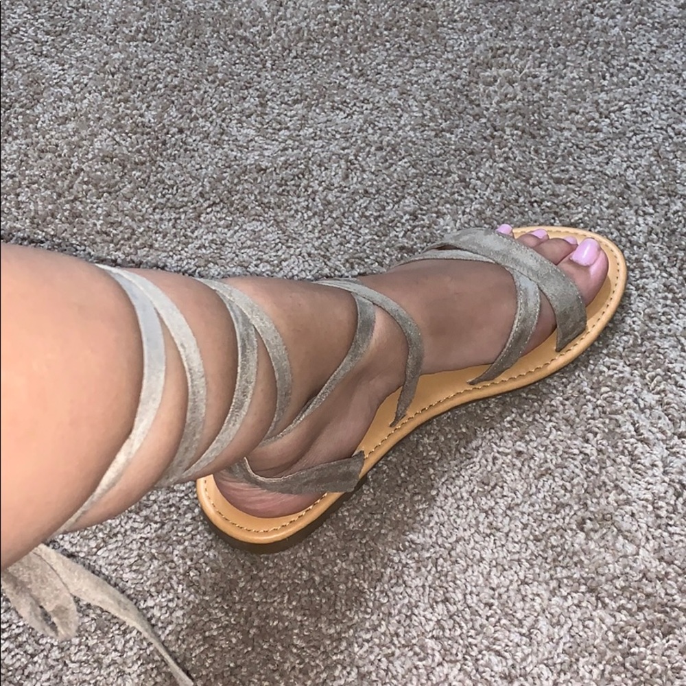 Lace up sandals